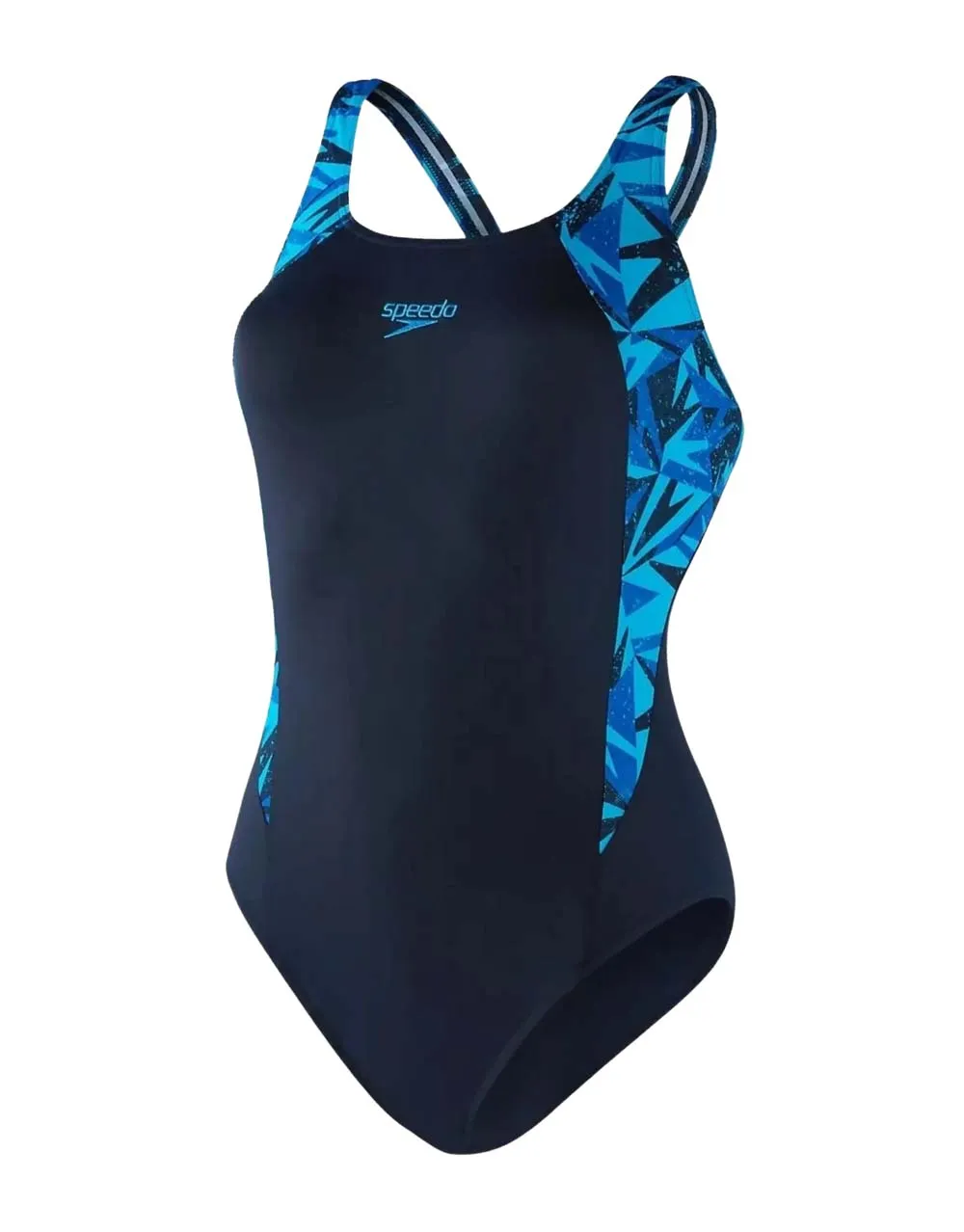 Speedo Girls&#x27; Hyperboom Splice Muscleback Swimsuit Navy/Blue | Buy Speedo Girls&#x27; Hyperboom Splice Muscleback Swimsuit Navy/Blue here | Outnorth