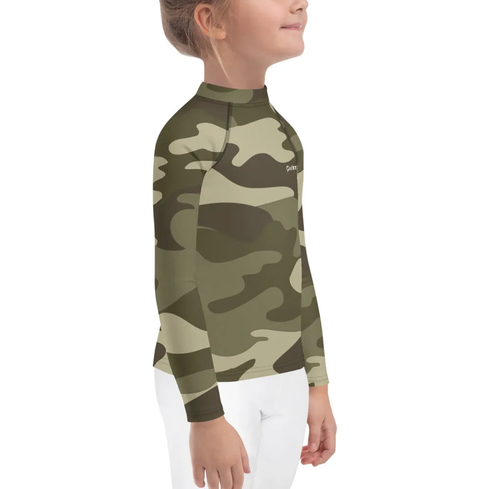 UPF 50 RASH GUARD GREEN CAMO