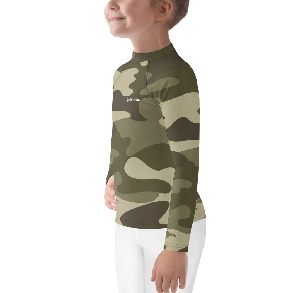 UPF 50 RASH GUARD GREEN CAMO