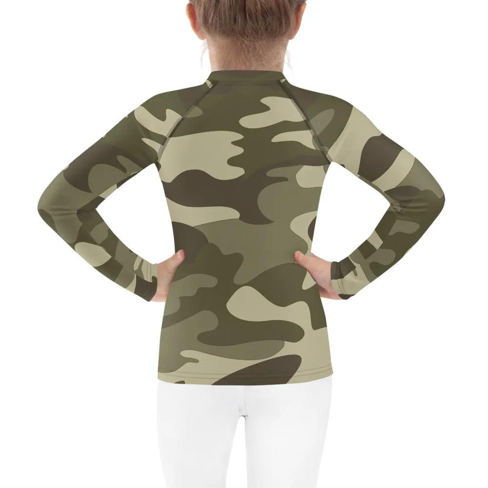 UPF 50 RASH GUARD GREEN CAMO