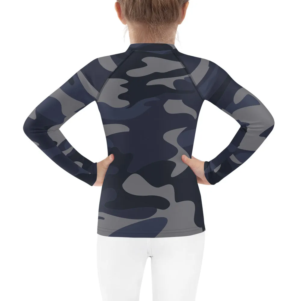 UPF 50 RASH GUARD NAVY CAMO