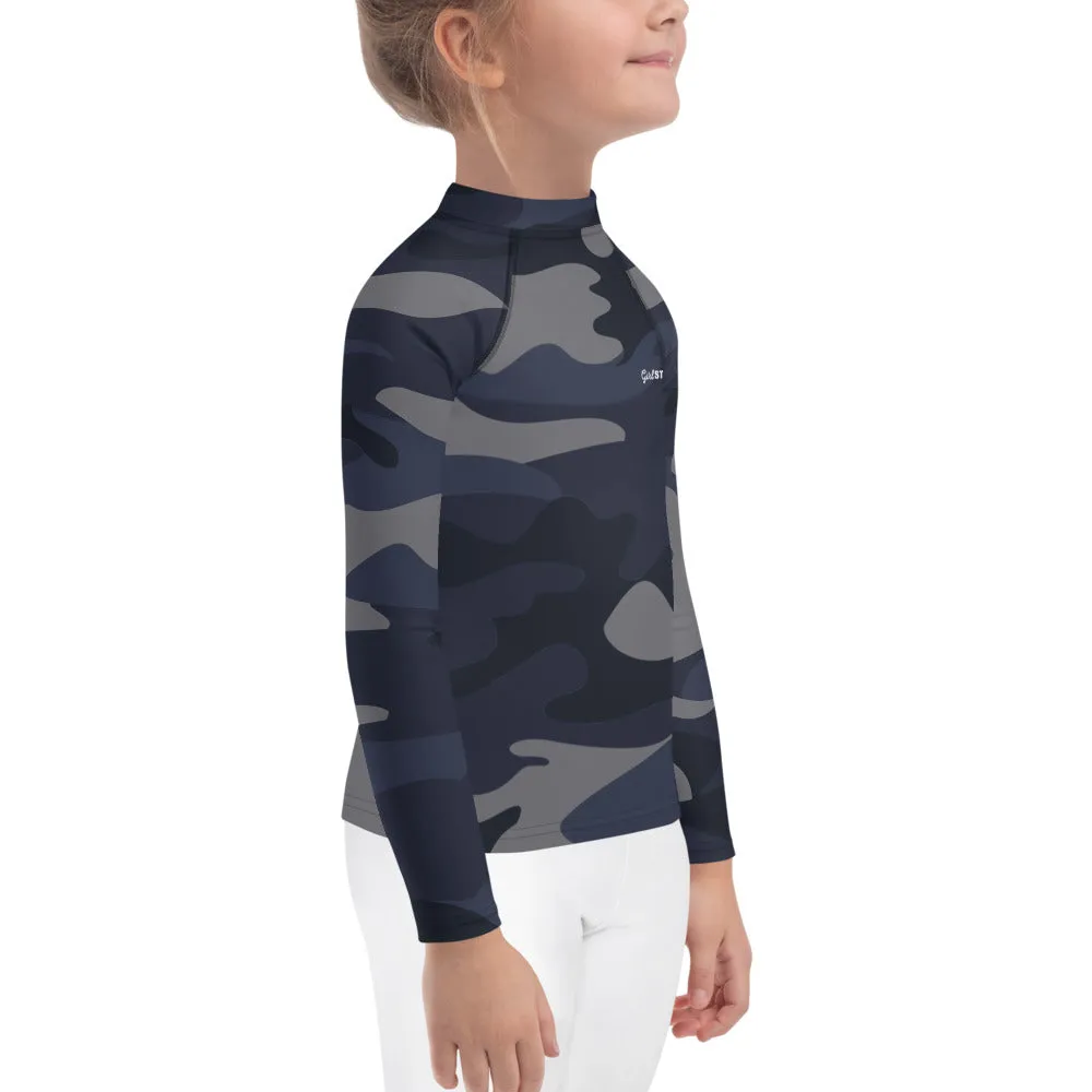 UPF 50 RASH GUARD NAVY CAMO