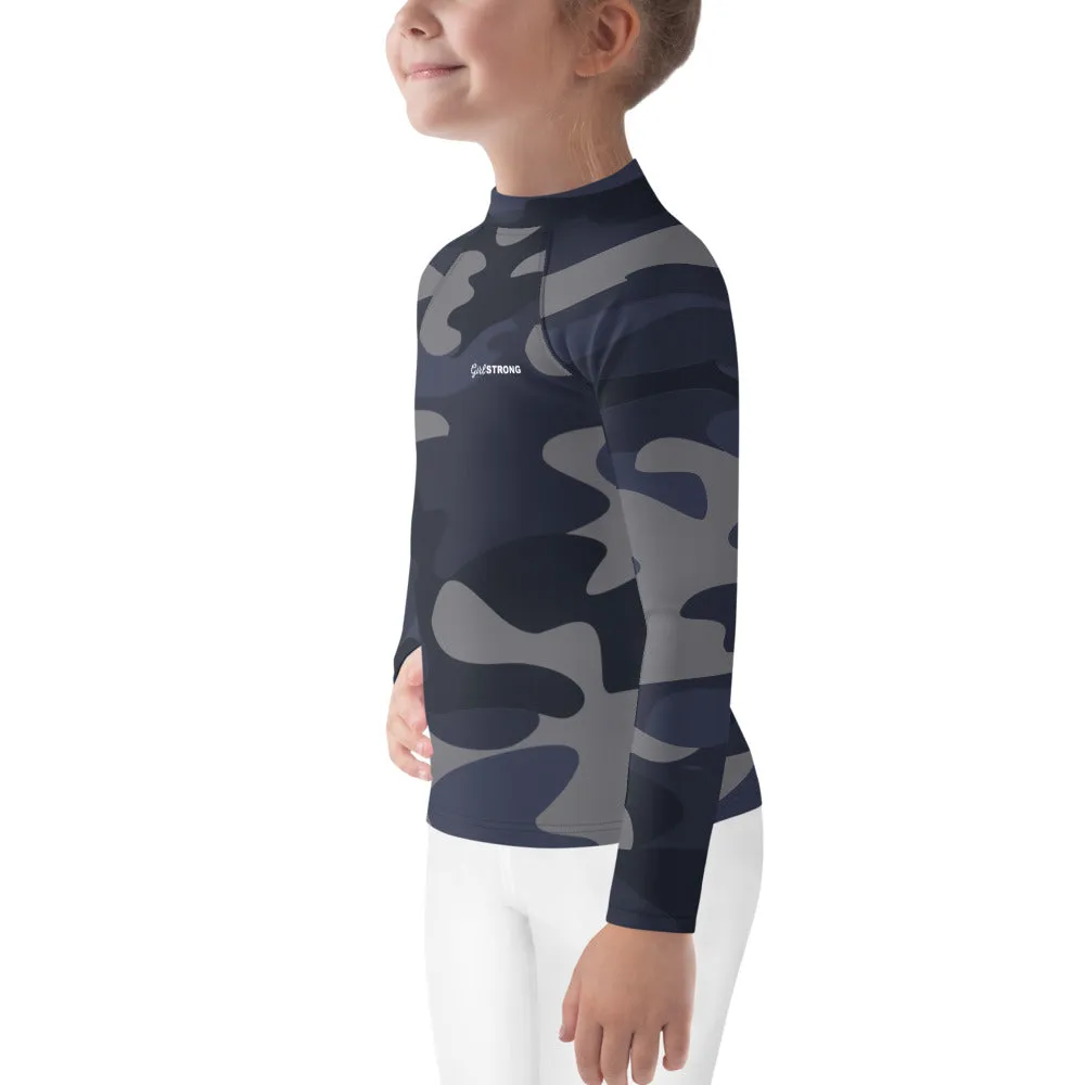 UPF 50 RASH GUARD NAVY CAMO