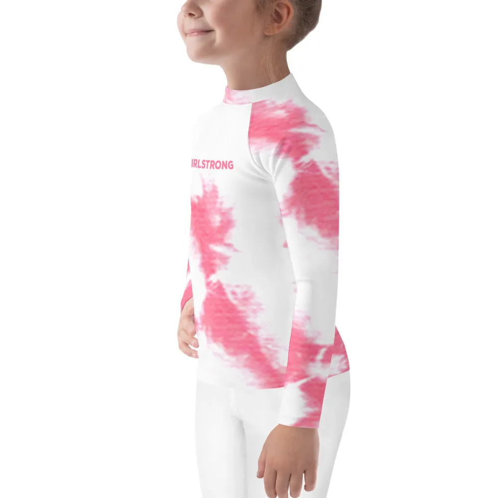 UPF 50 RASH GUARD PINK TIE DYE