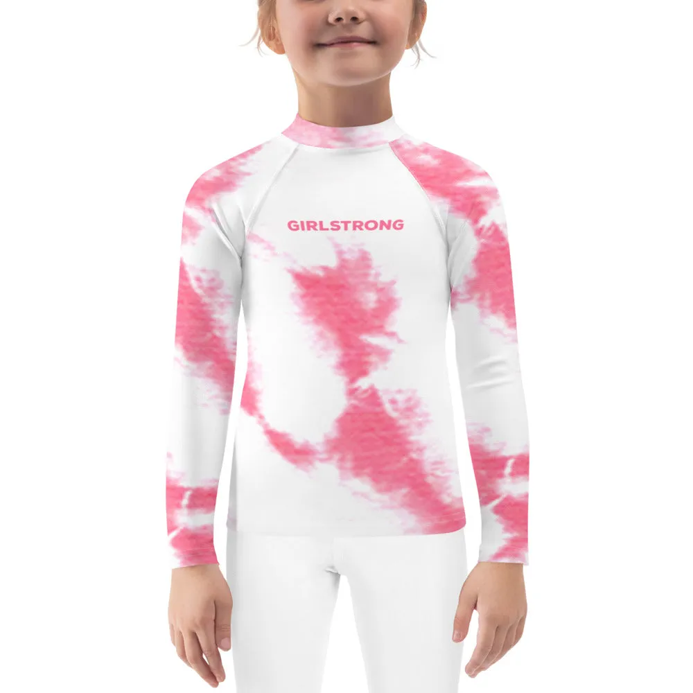 UPF 50 RASH GUARD PINK TIE DYE