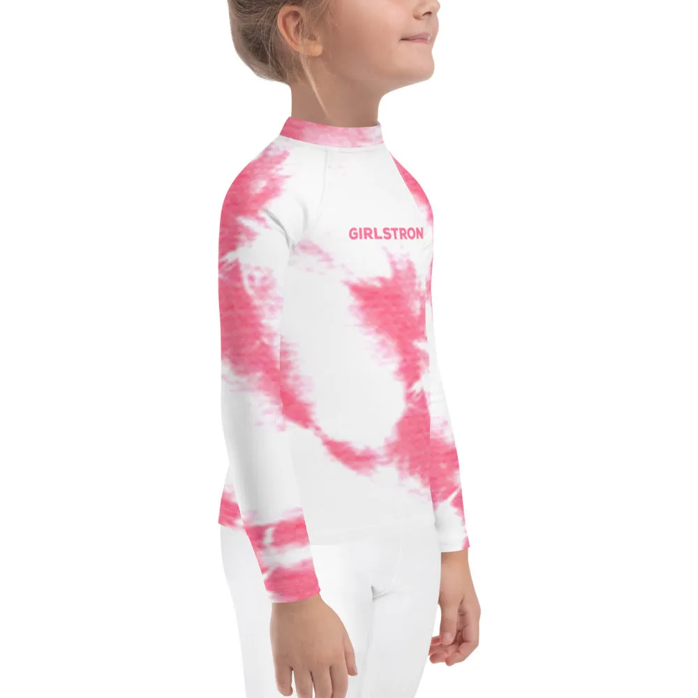 UPF 50 RASH GUARD PINK TIE DYE