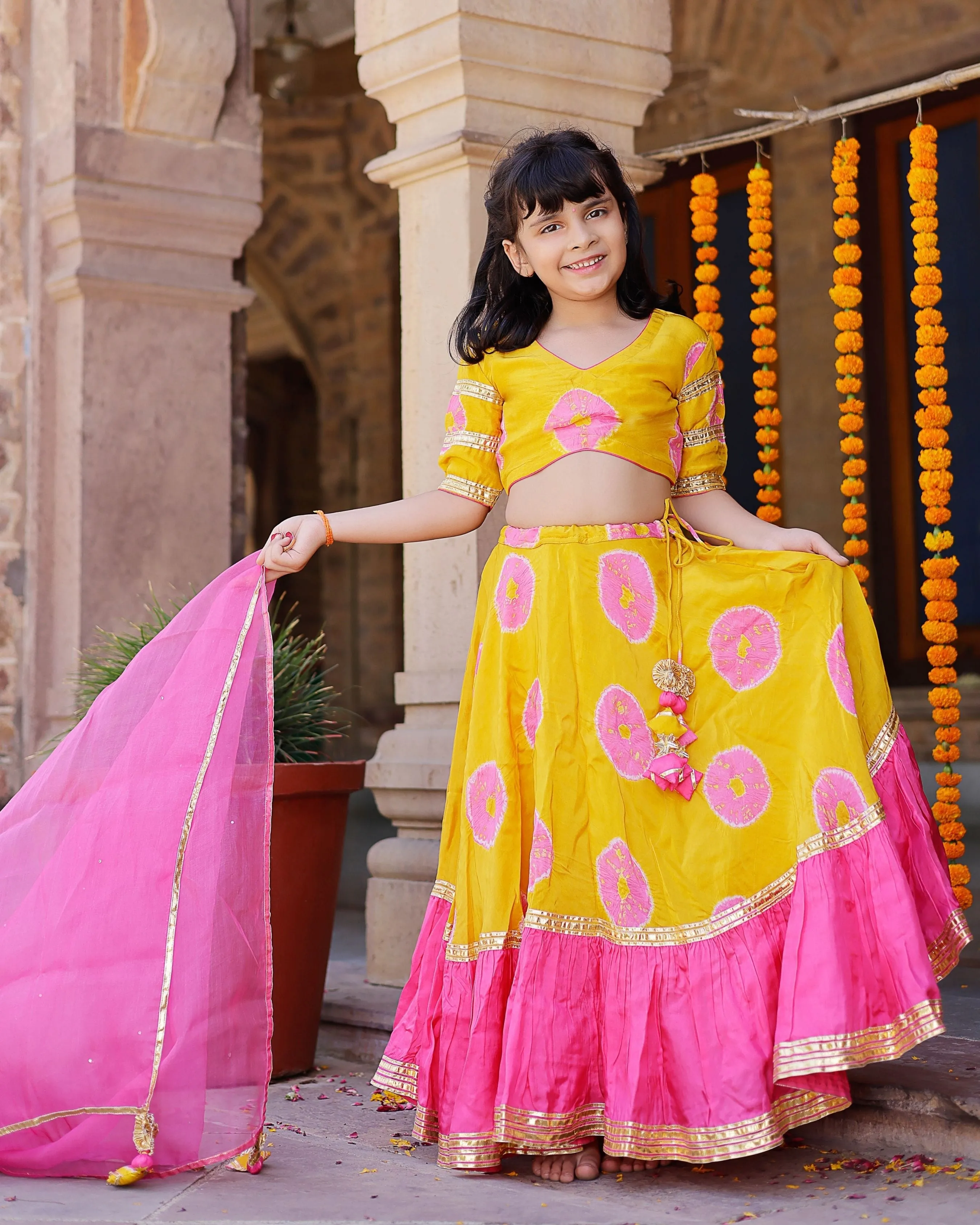 Varuna Tie & Dye Lehenga Set