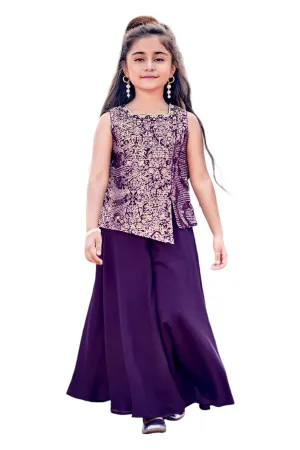 Violet kidswear palazzo set