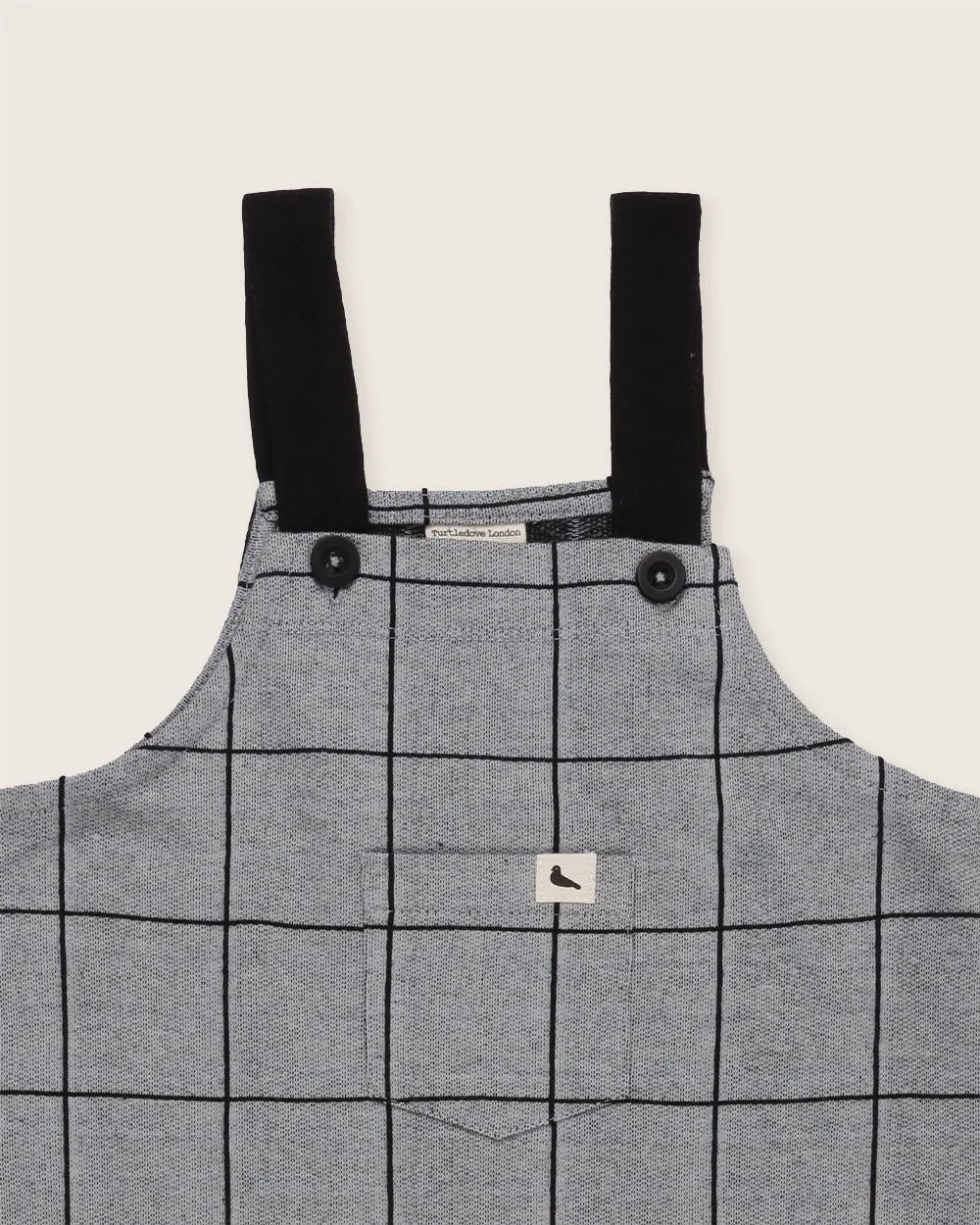 Window Pane Check Dungarees